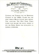 2018 Topps Allen & Ginter Claire Smith