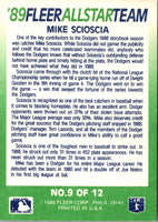 1989 Fleer All-Stars Mike Scioscia #9