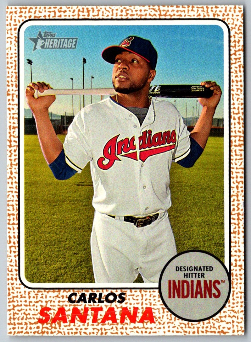 2017 Topps Heritage Carlos Santana