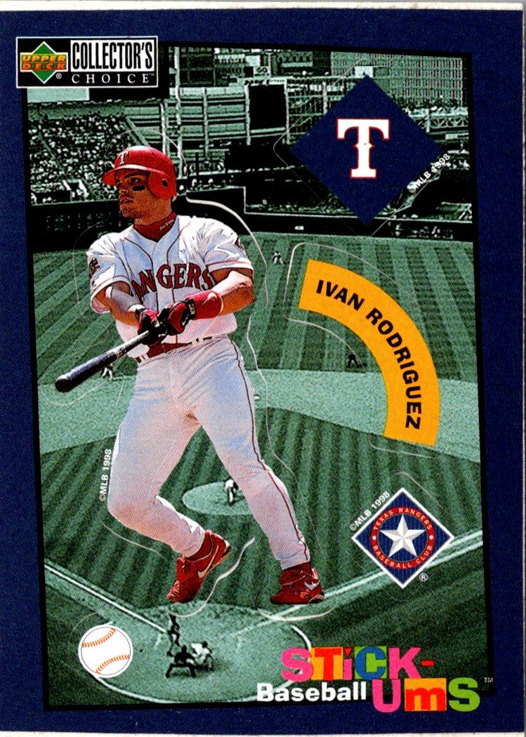 1998 Collector's Choice Stickums Ivan Rodriguez