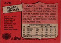 1987 Topps Albert Bentley #376 NM+