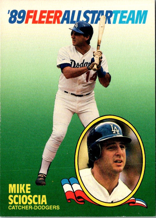 1989 Fleer All-Stars Mike Scioscia #9