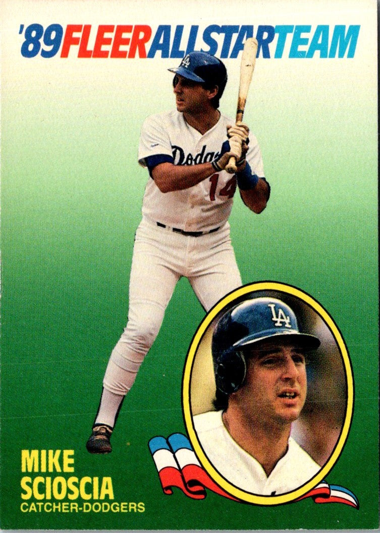 1989 Fleer All-Stars Mike Scioscia