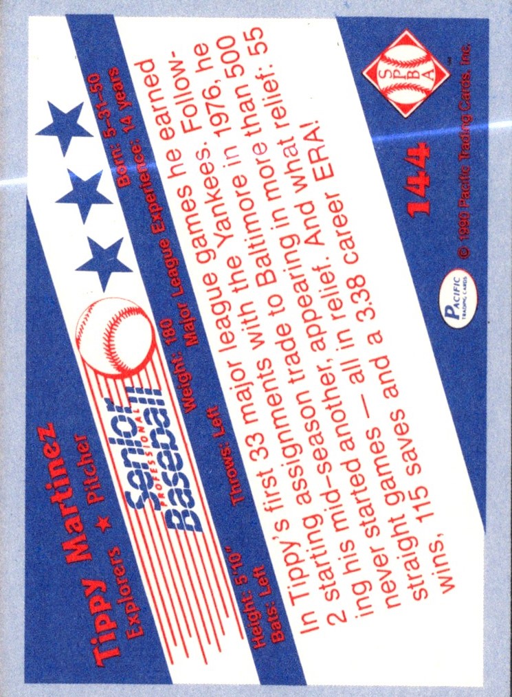 1990 Pacific Senior League Tippy Martinez