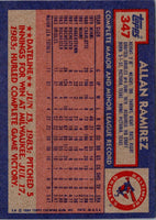 1984 Topps Allan Ramirez #347 Rookie