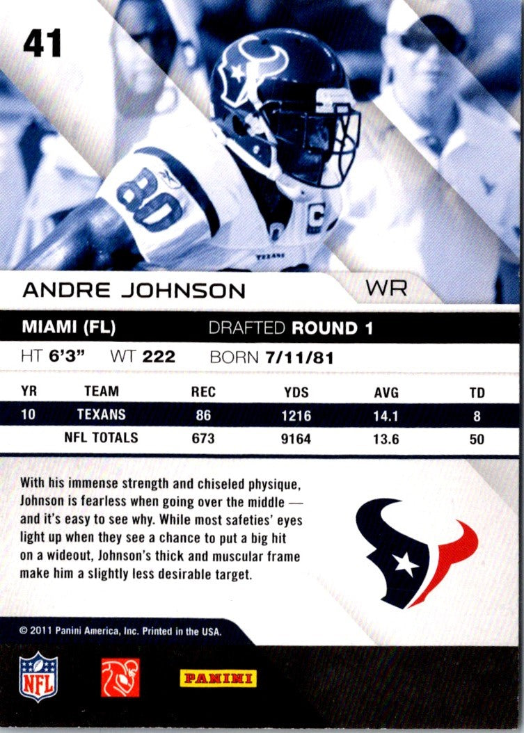 2011 Panini Absolute Memorabilia Andre Johnson