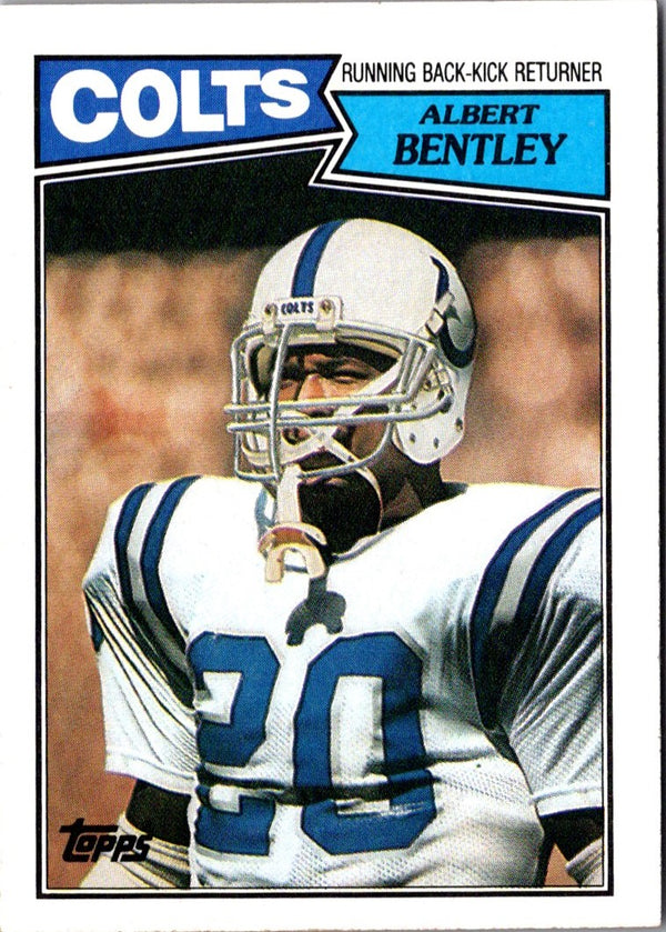 1987 Topps Albert Bentley #376 NM+