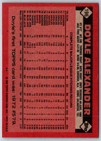1986 Topps Doyle Alexander #196