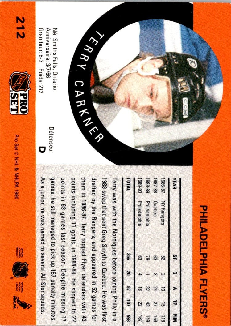 1990 Pro Set Terry Carkner