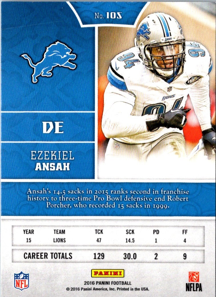 2016 Panini Ezekiel Ansah