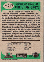 1991 Bowman Christian Okoye #217
