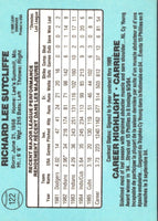 1986 Leaf Rick Sutcliffe #122