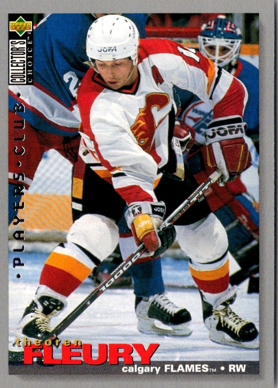 1995 Collector's Choice Player's Club Platinum Theoren Fleury #201