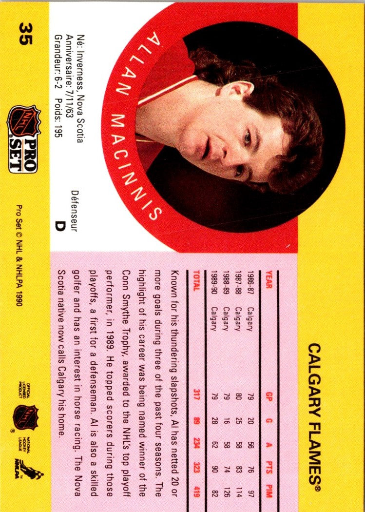 1990 Pro Set Al MacInnis
