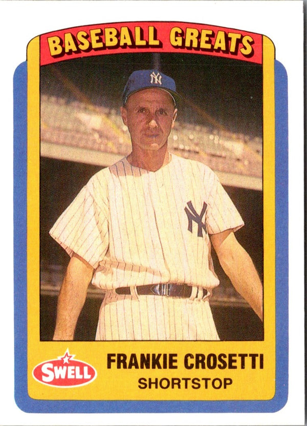 1990 Swell Baseball Greats Frankie Crosetti #48