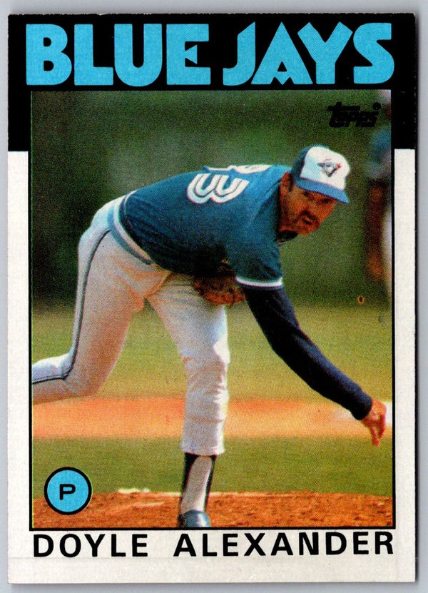 1986 Topps Doyle Alexander #196