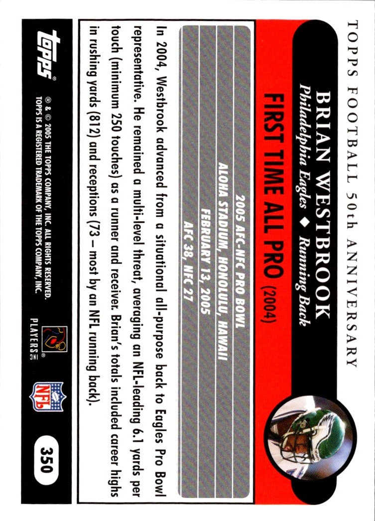 2005 Topps 1st Edition Brian Westbrook