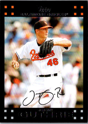 2007 Topps Updates & Highlights Jeremy Guthrie #UH142