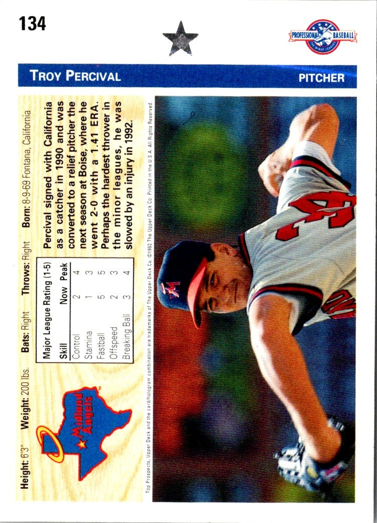 1992 Upper Deck Minors Troy Percival