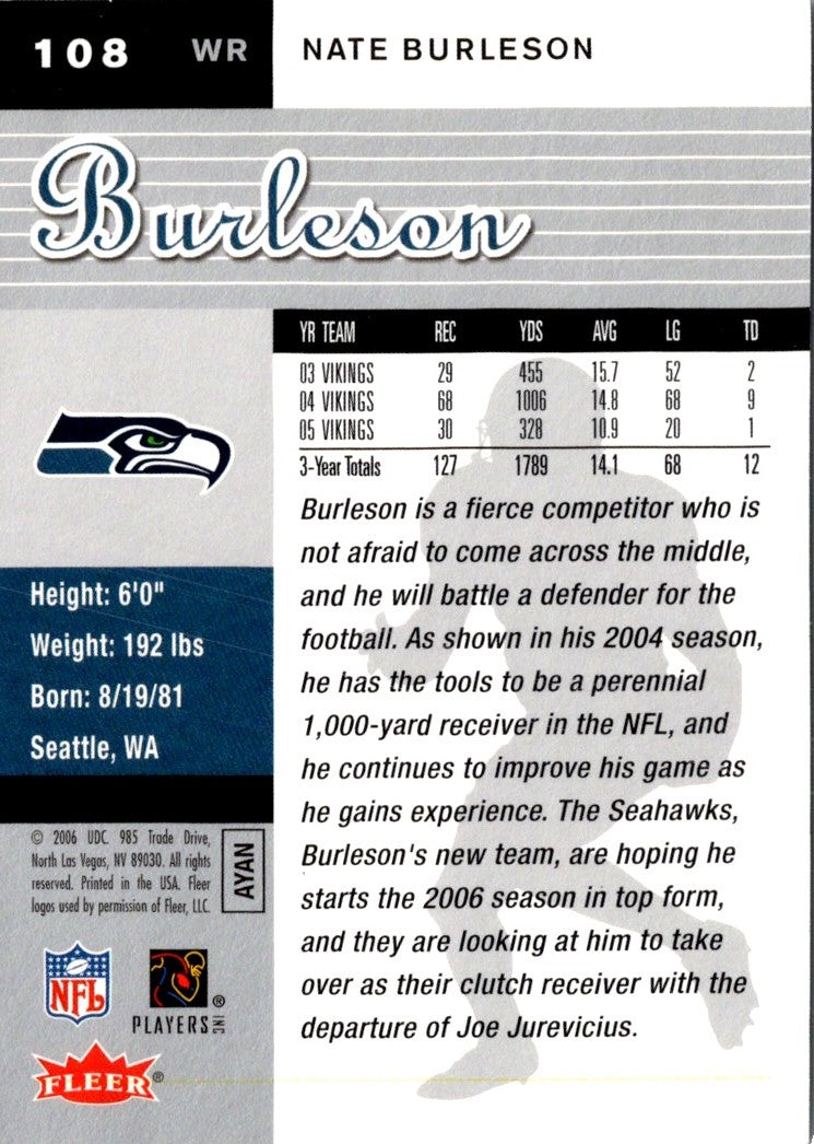 2006 Ultra Nate Burleson