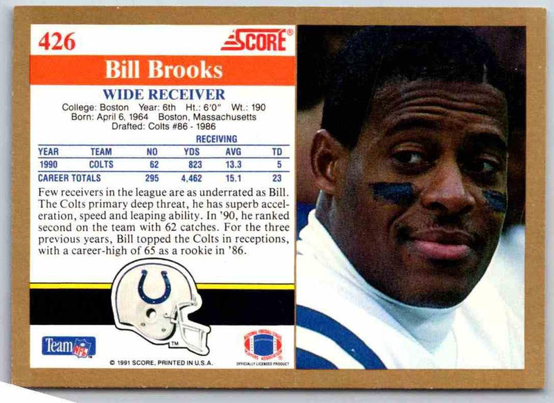 1991 Score Bill Brooks