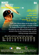 2016 Stadium Club Matt Duffy