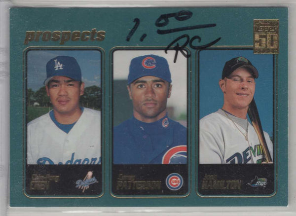 2001 Topps Chin-Feng Chen/Corey Patterson/Josh Hamilton #362