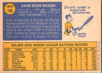 1970 Topps Dave Watkins #168 EX-MT+
