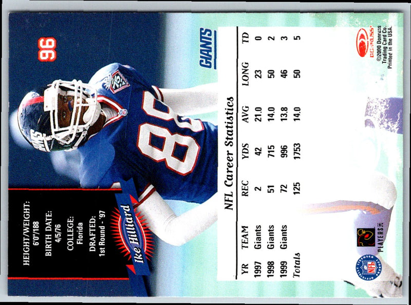 2000 Donruss Ike Hilliard