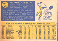 1970 Topps Billy Wilson #28 EX-MT+