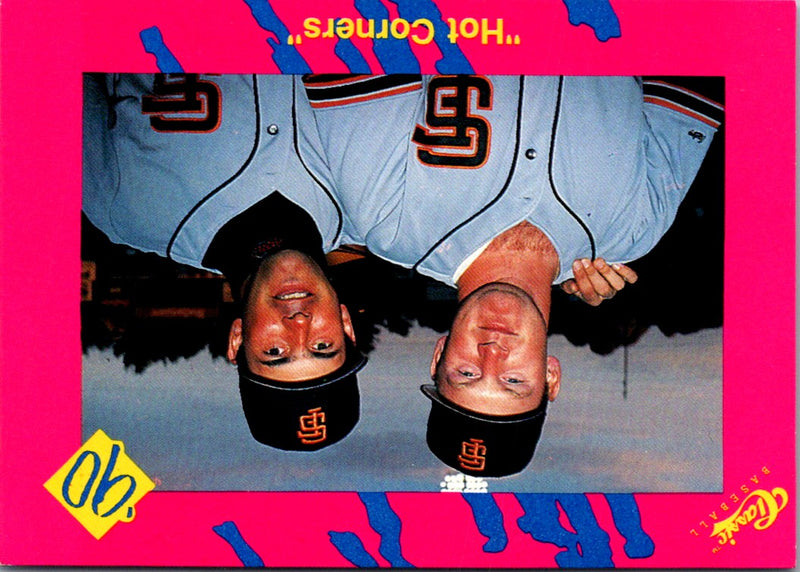 1990 Classic Update Hot Corners - Will Clark/Matt Williams #T11