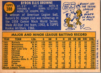 1970 Topps Byron Browne #388 EX-MT+