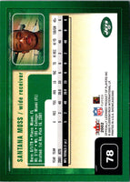 2002 Fleer Showcase Santana Moss #78