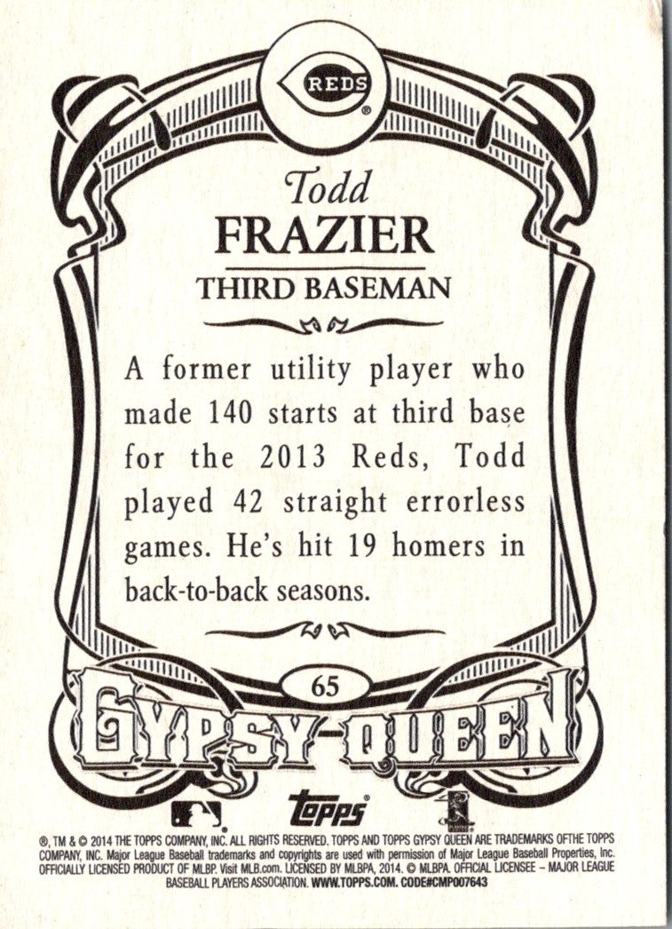 2014 Topps Gypsy Queen Todd Frazier