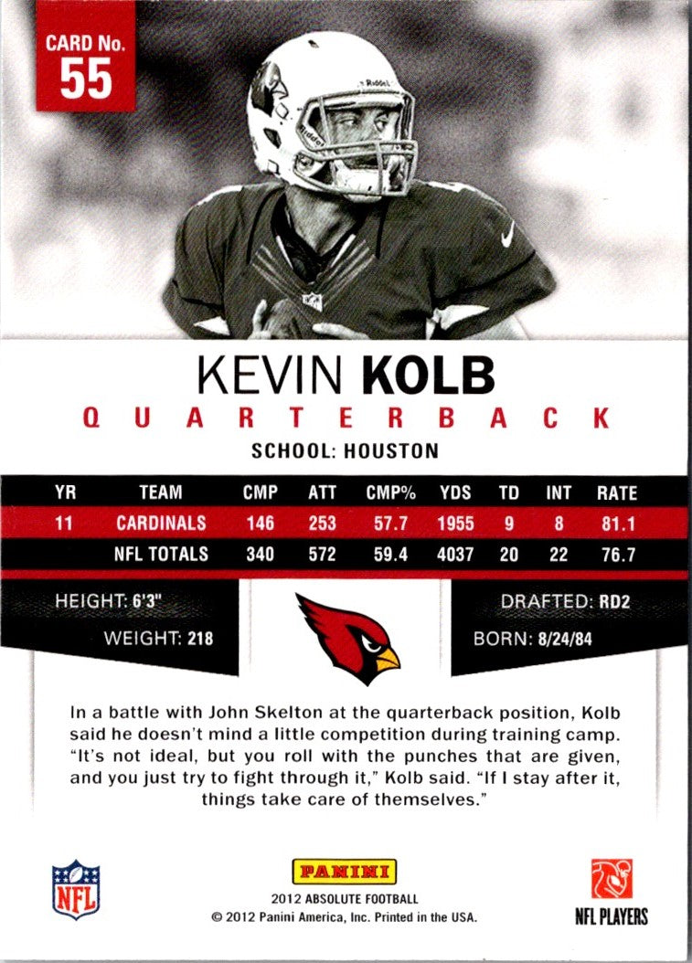 2012 Panini Absolute Kevin Kolb