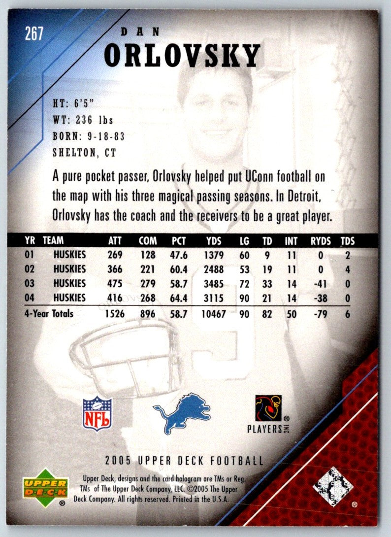 2005 Upper Deck Dan Orlovsky