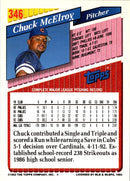 1993 Topps Inaugural Marlins Chuck McElroy