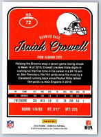 2016 Donruss Isaiah Crowell #72