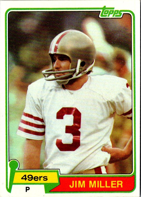 1981 Topps Jim Miller #453 Rookie NM-MT