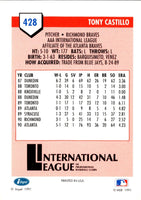 1991 Line Drive AAA Tony Castillo #428