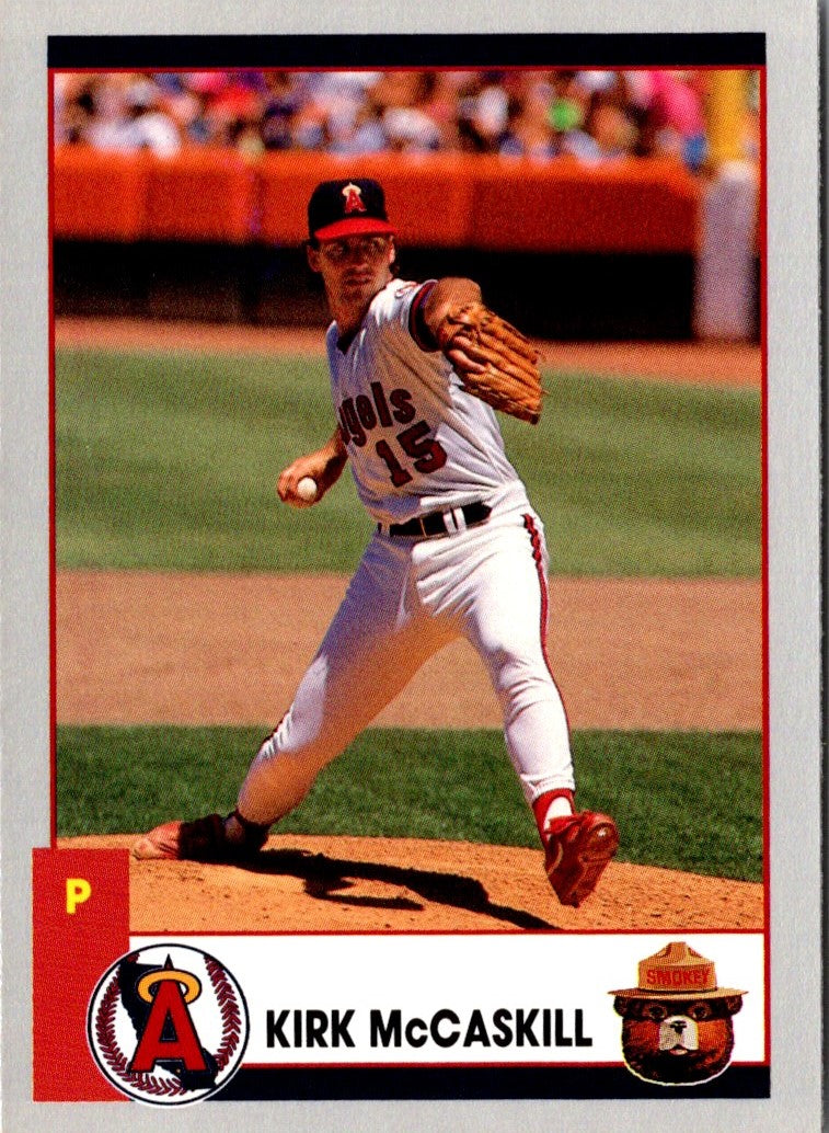 1991 California Angels Smokey Kirk McCaskill