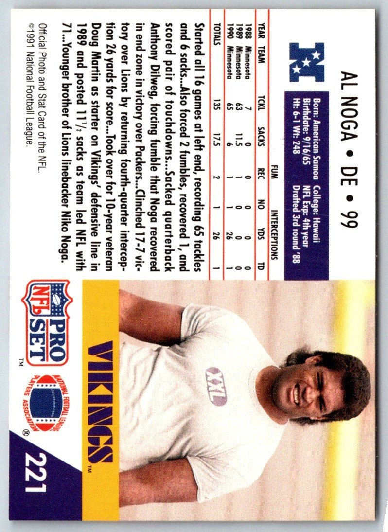 1991 Pro Set Al Noga