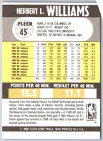 1990 Fleer Herb Williams #45