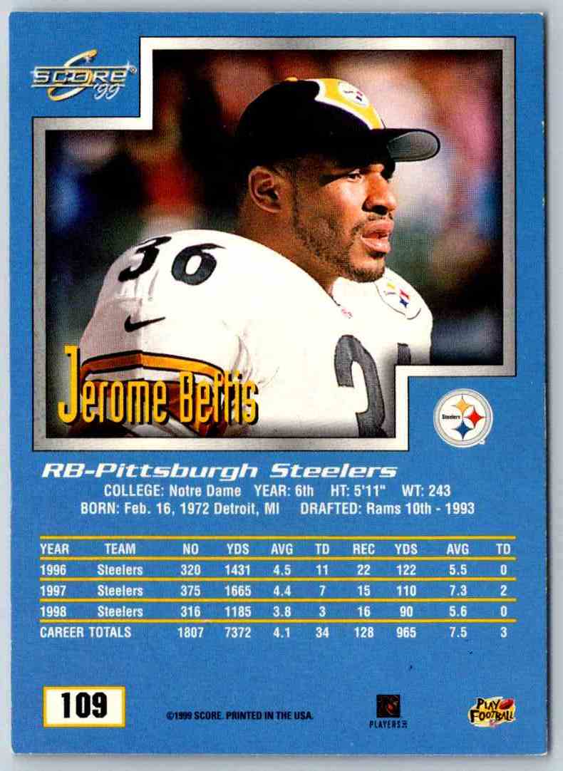 1999 Score Jerome Bettis