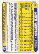 1987 O-Pee-Chee Mitch Webster