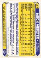 1987 O-Pee-Chee Mitch Webster #263