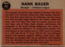 1962 Topps Hank Bauer