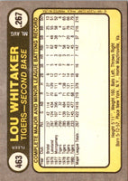1981 Fleer Lou Whitaker #463