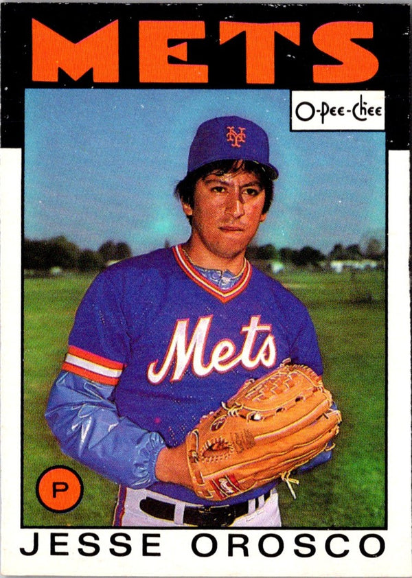 1986 O-Pee-Chee Jesse Orosco #182