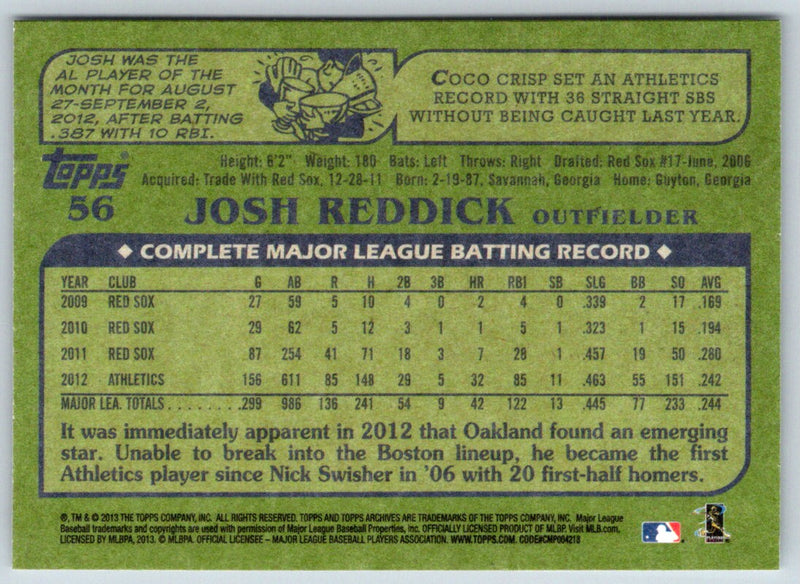 2013 Topps Archives Josh Reddick